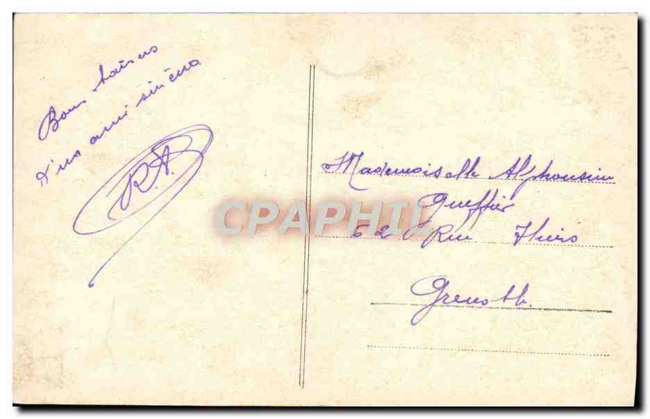 CPA Le Reve Homme Femme Cigarette Tabac — Back