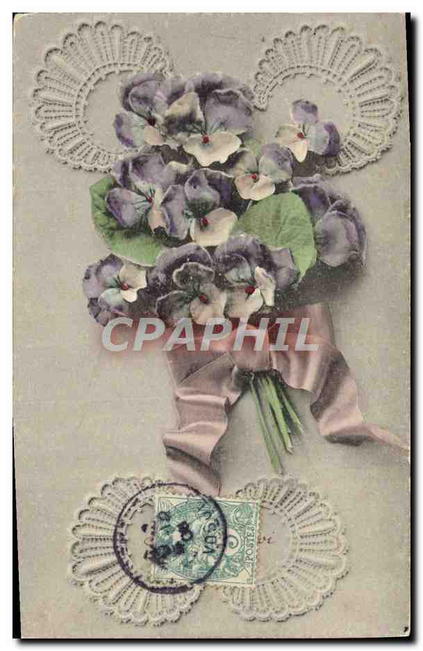 CPA Fantaisie Fleurs