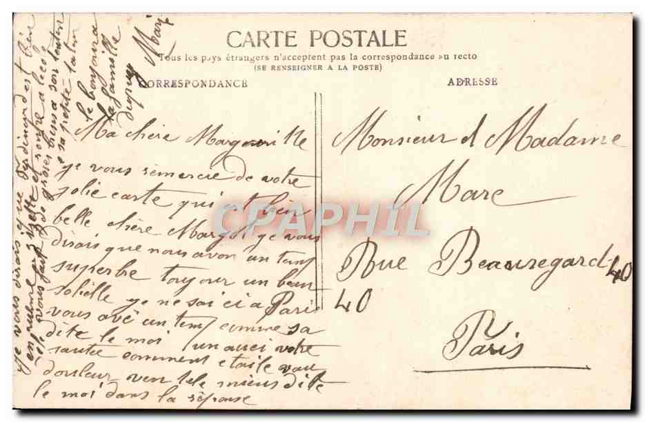 Mujer con margaritas — F.K. Paris — n°204 — Reverso