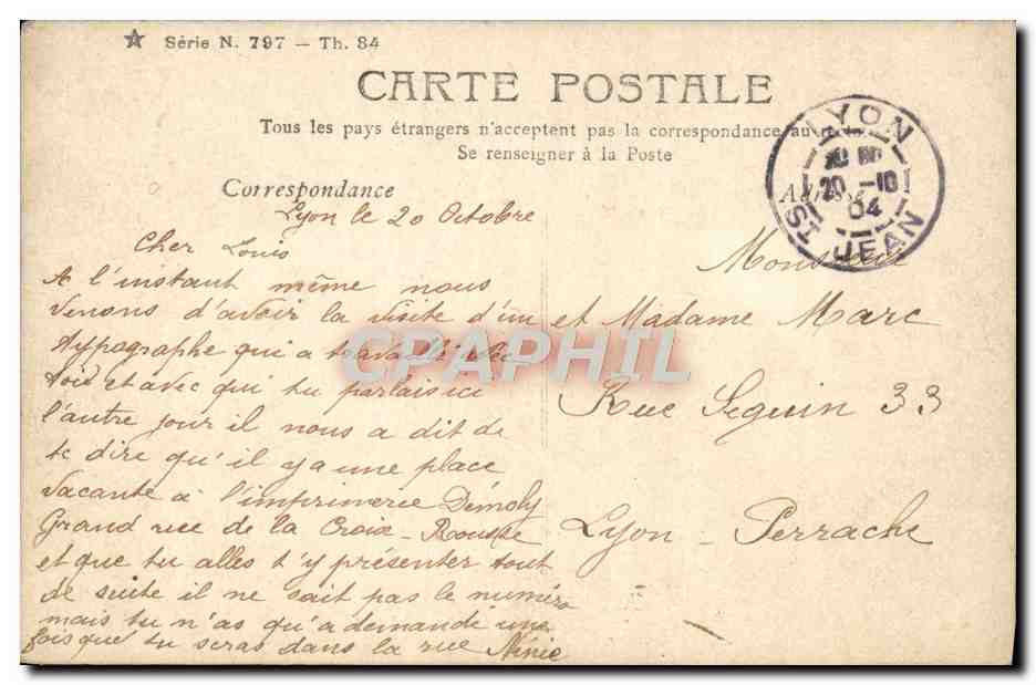 CPA Fantaisie Femme Delmares — Verso