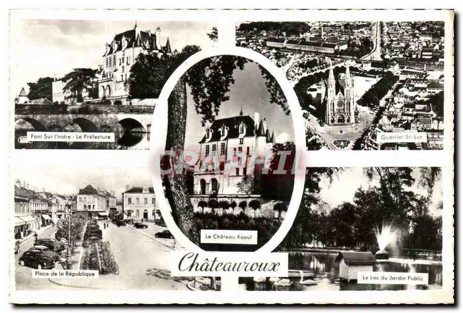 Châteauroux — Vue panoramique — M. Roussel, Éditeur