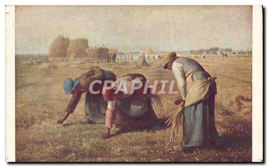 CPA Musee du Louvre Paris Les glaneuses Millet