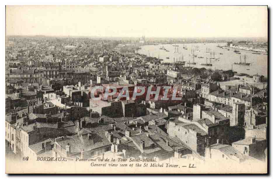 CPA Bordeaux Panroma vu De la Tour Saint Michel