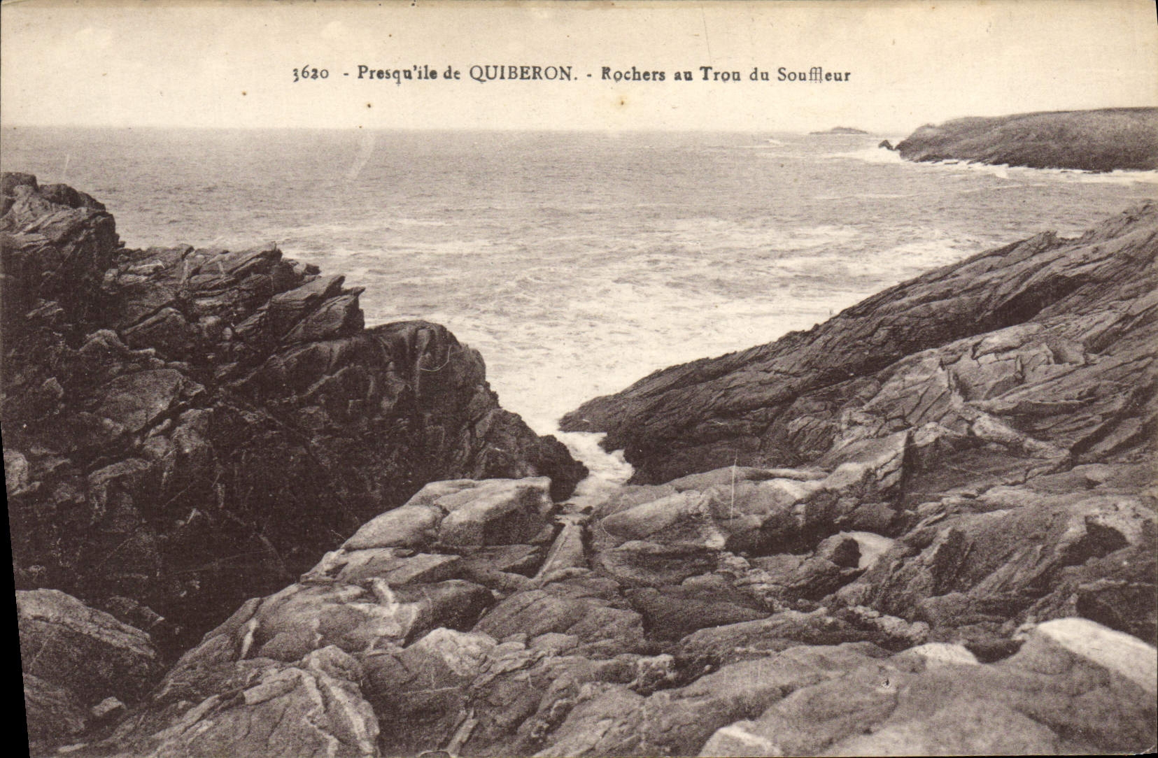 Presqu'île de QUIBERON — Rochers au Tron du Souffleur — Laurent-Nel, Rennes