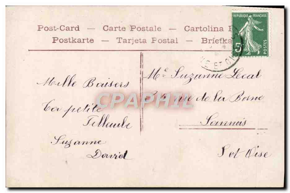 CPA Fantaisie Enfant — Verso