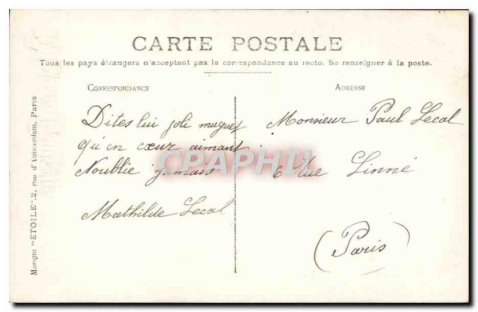 CPA Retour du Bonheur Muguet Fleurs  — Verso