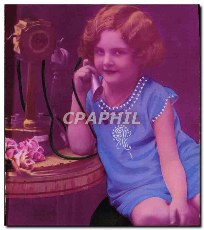 CPA Enfant Telephone 