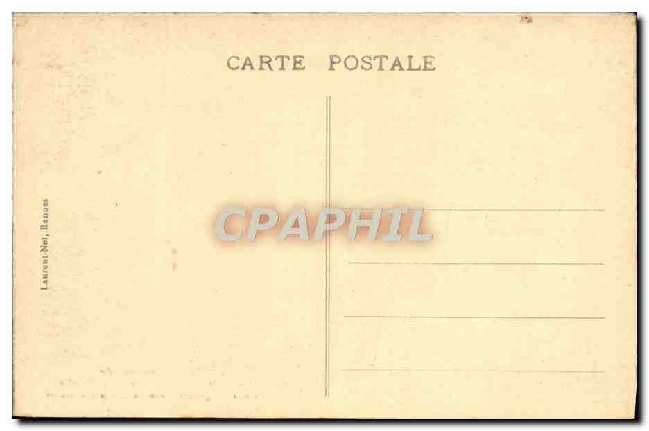 Côte d'Émeraude — Pointe du Décollé — La mer s'engouffrant dans la Grotte des Sirènes — Laurent, Niel, Rennes — Verso