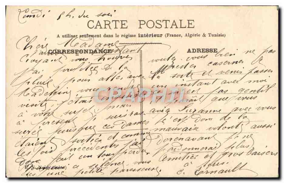 CPA Fantaisie Enfant — Rückseite