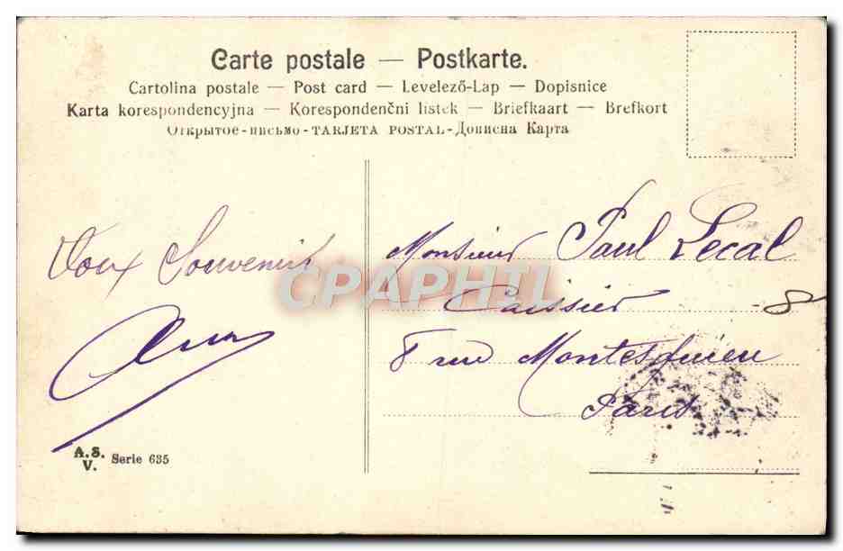 CPA Anniversaire — Rückseite