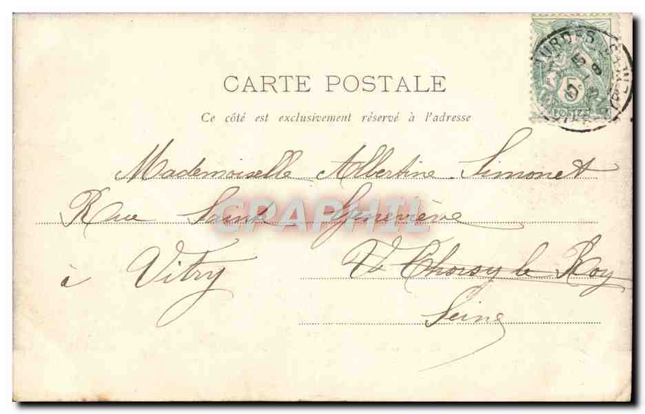 CPA Hautes Pyrenees Grand Glacier Du Vignemale — Verso