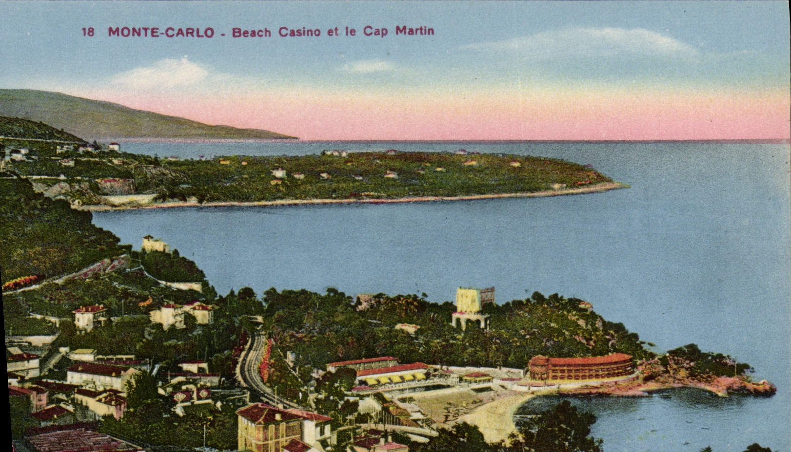 CPA Monte Carlo Beach Casino et le Cap Martin