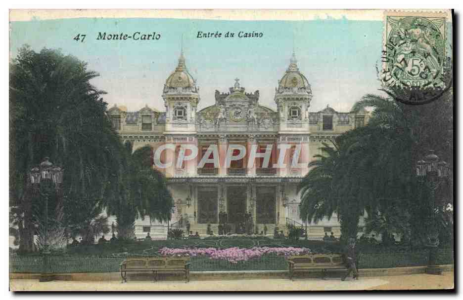 CPA Monte Carlo Entree du Casino