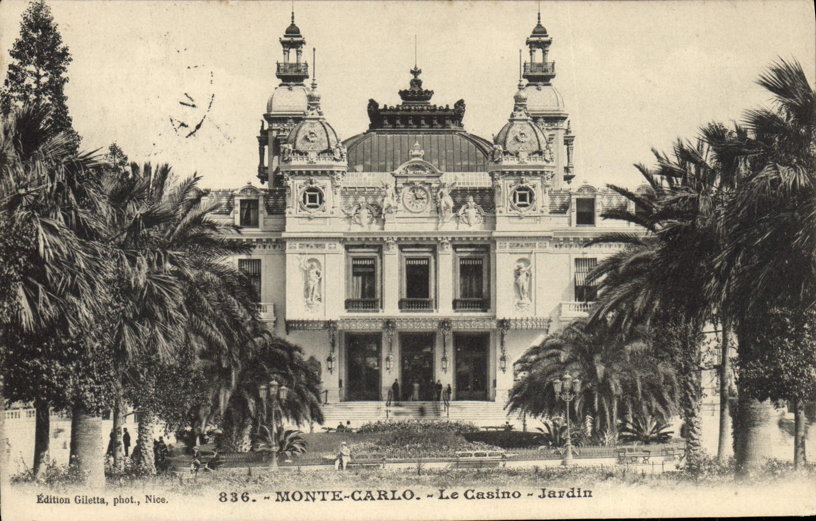 CPA Monte Carlo Le Casino Jardin