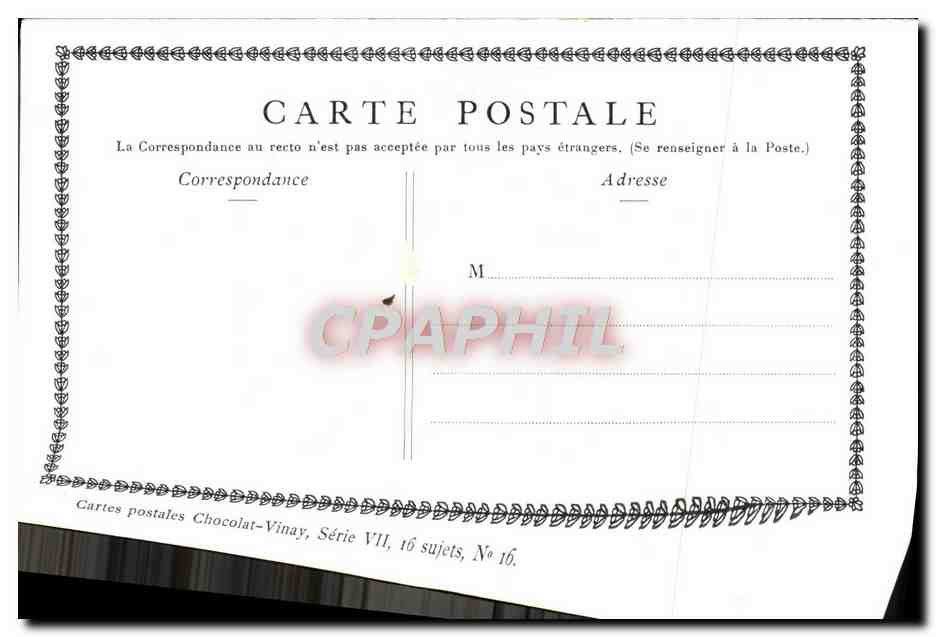 La Toupie — Chocolat-Vinay, Série VII, N° 16 — Reverso