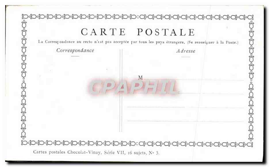 Le Jeu de Cache-Cache — D'après Lavoine — Chocolat-Vinay, Série VII, N° 3 — Reverso
