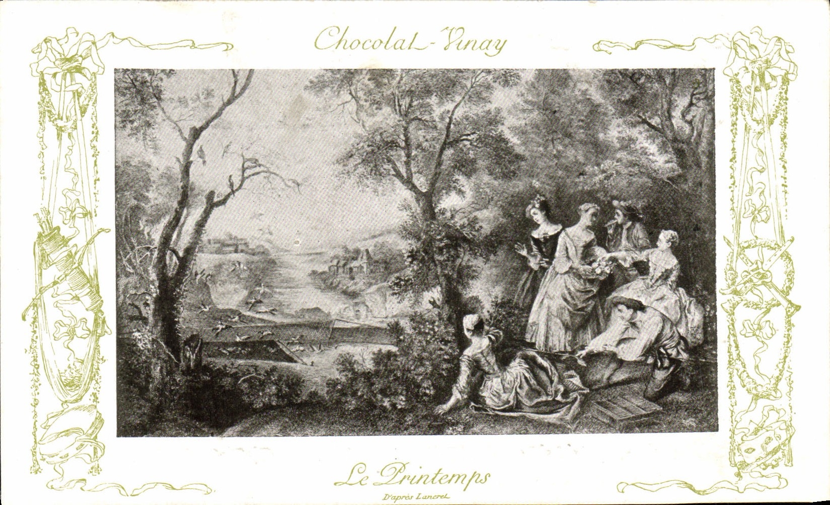 Le Printemps — D'après Lanorel — Chocolat-Vinay, Série VII, N° 6