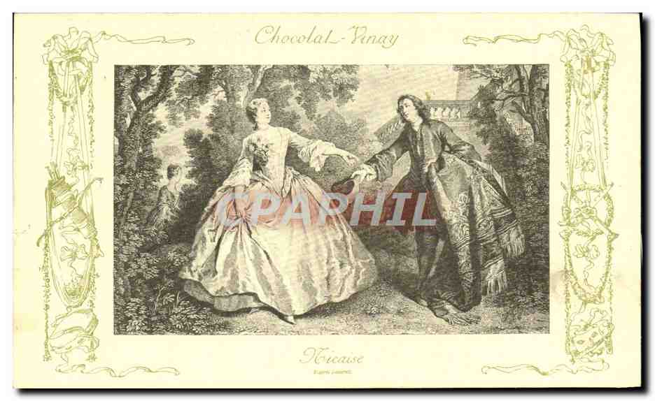 CPA Fantaisie Publicite Chocolat Vinay Nicaise Lancret