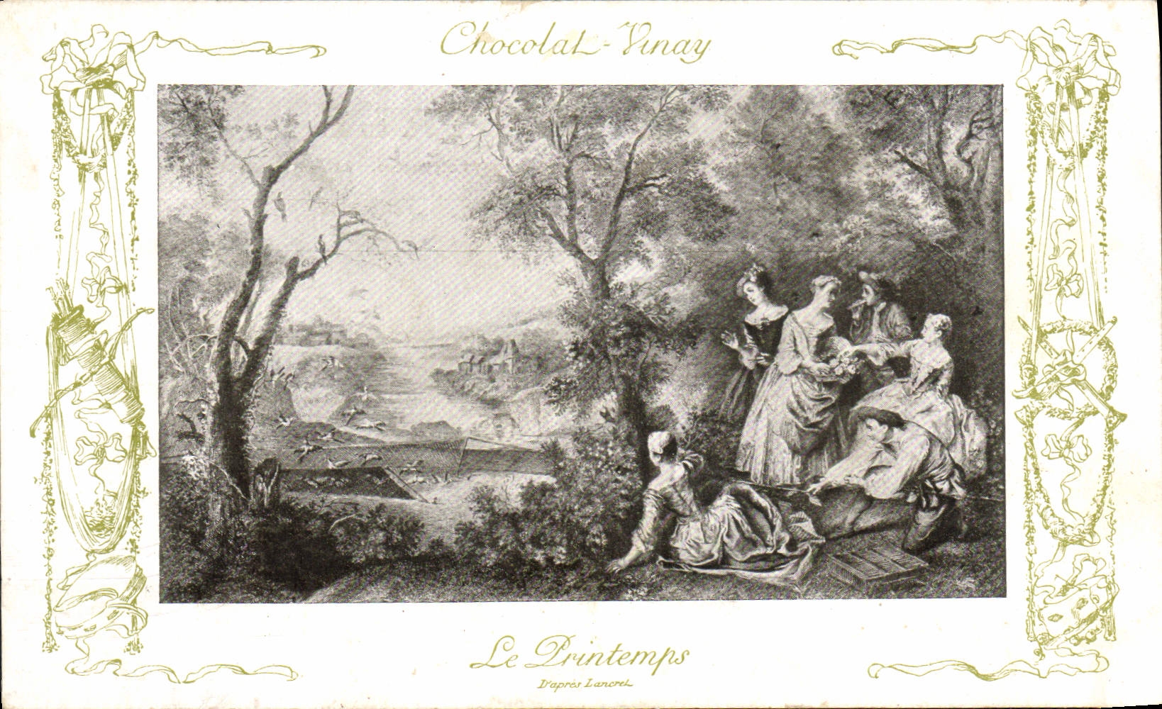 Le Printemps — D'après Lanore — Chocolat-Vinay, Série VII, N° 6