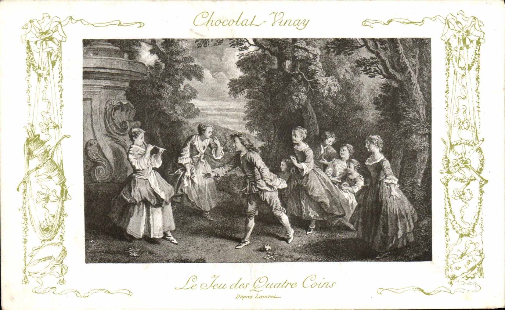 Le Jeu des Quatre Coins — D'après Lanorel — Chocolat-Vinay, Série VII, N° 2