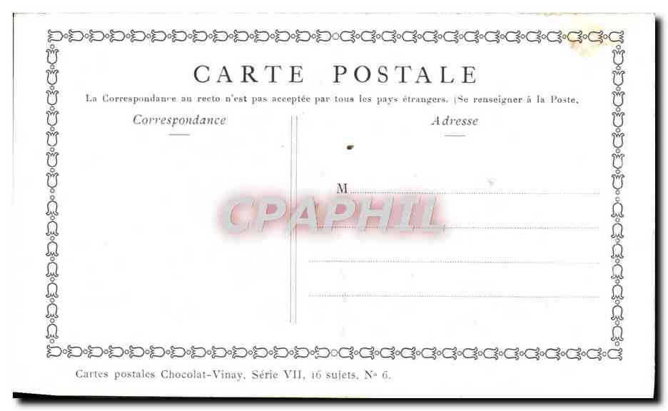 Le Printemps — Graphe Lumière — Chocolat-Vinay, Série VII, N° 6 — Reverso