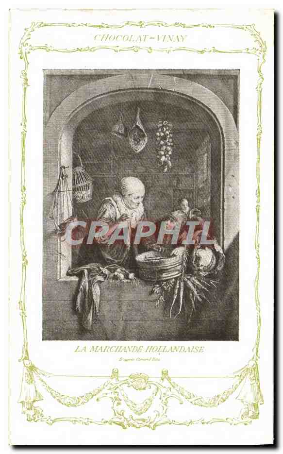 CPA Fantaisie Publicite Chocolat Vivay La marchande hollandaise 