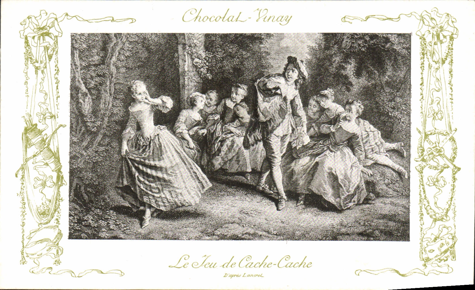 Das Spiel Verstecken — Nach Lancerol — Chocolat-Vinay, Serie VII, Nr. 3