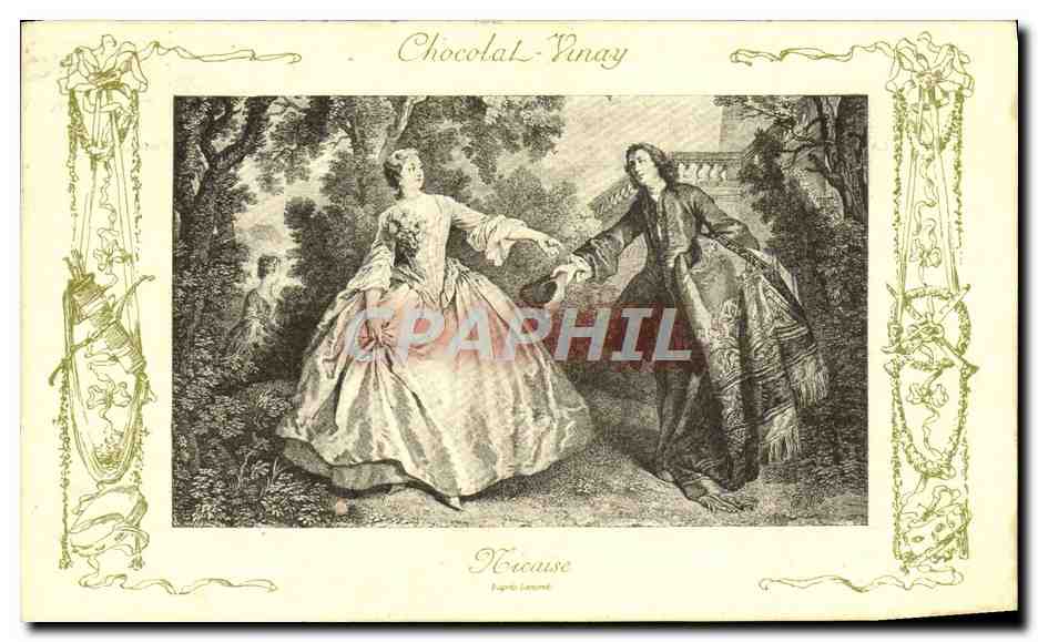 CPA Fantaisie Publicite Chocolat Vivay Nicaise Lancret