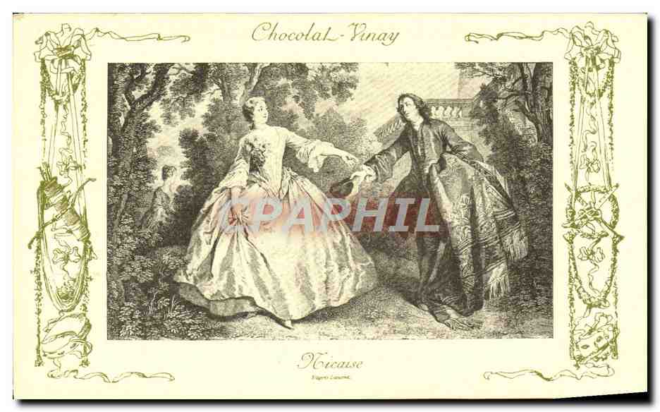 CPA Fantaisie Publicite Chocolat Vivay Nicaise lancret