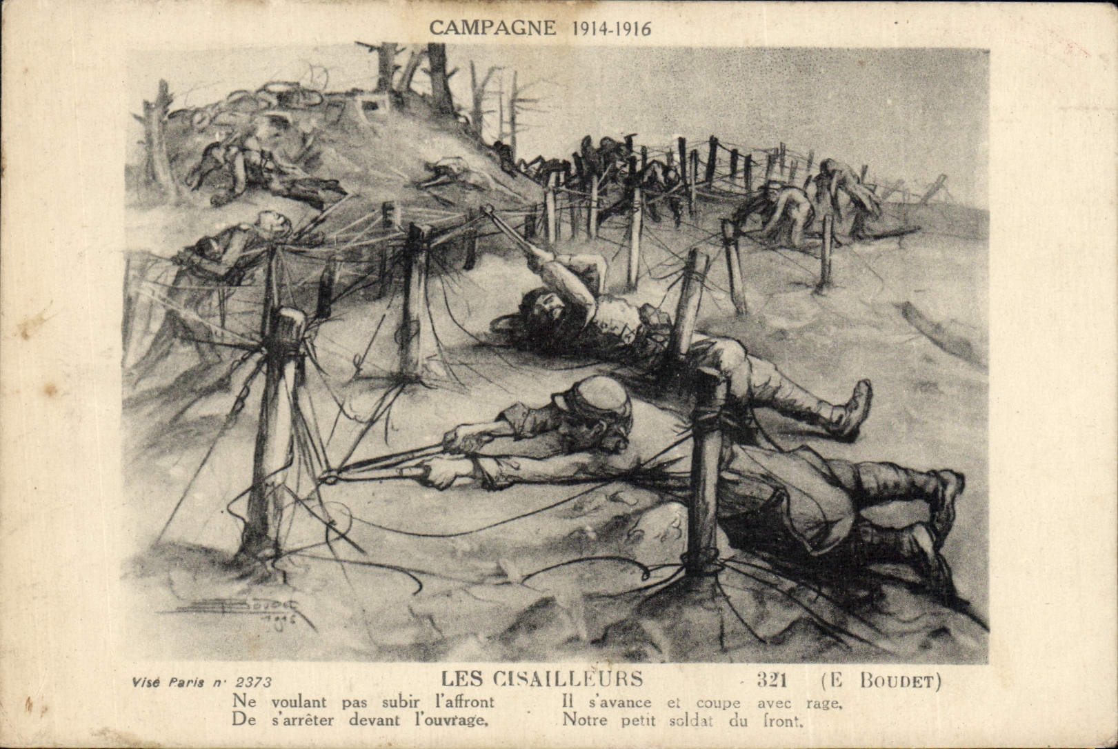 Les Cisailleurs — Campagne 1914-1916 — Visé Paris n° 2373 (E Boudet)