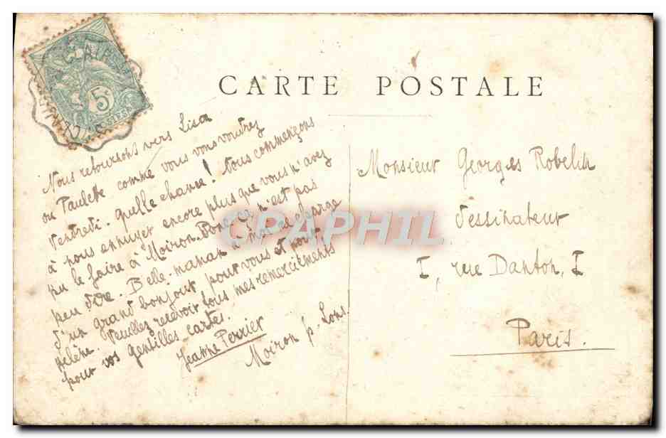 CPA Fantaisie Femme Gaby Deslys — Rückseite