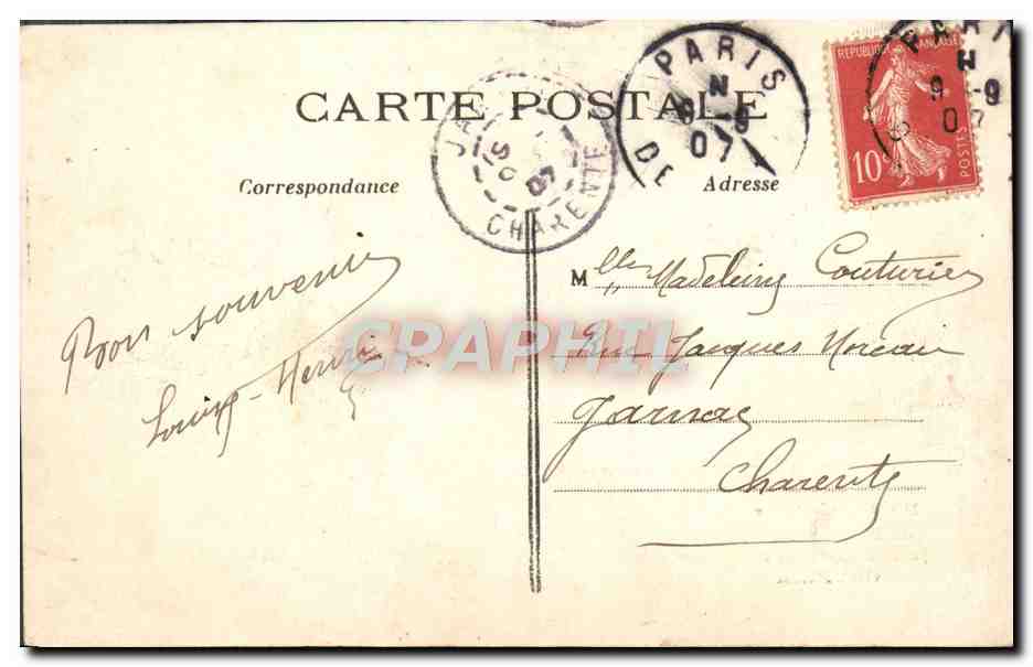 CPA Paris Montmartre Cloche  — Rückseite