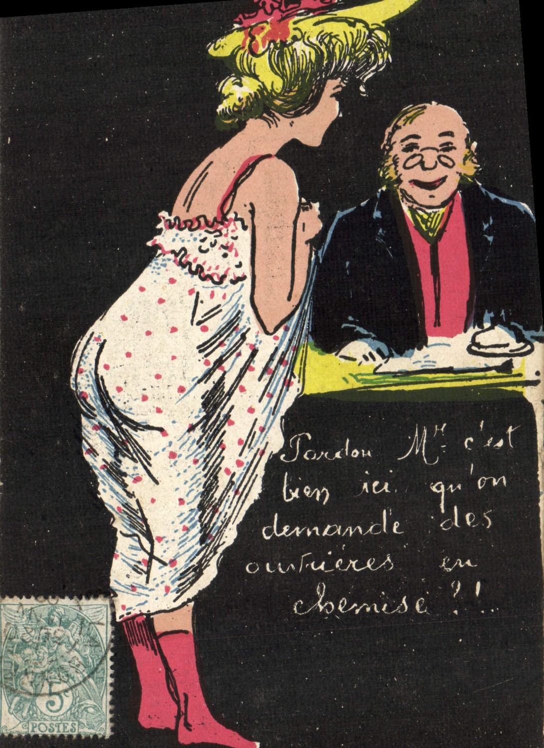 CPA Fantaisie Femme