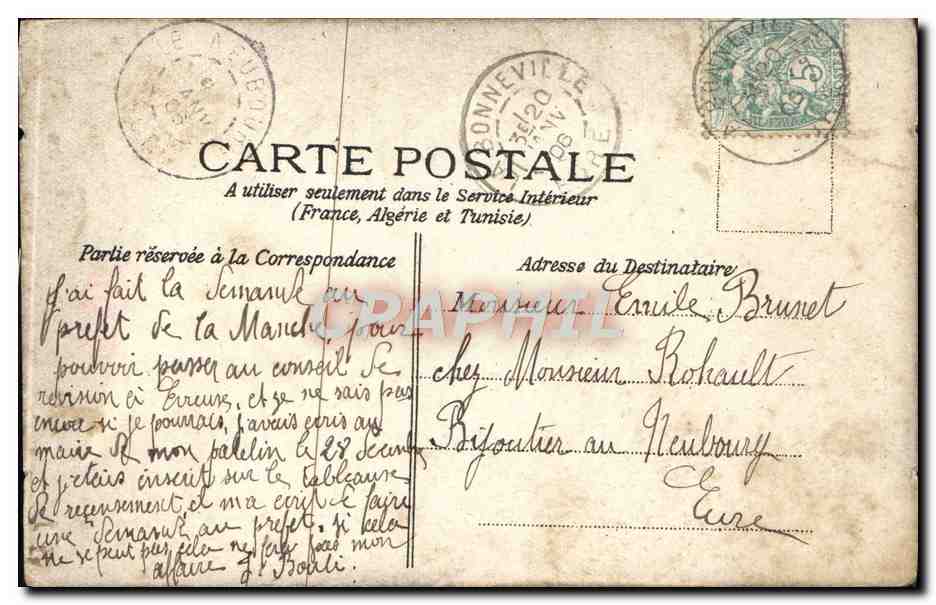 CPA Fantaisie Femme — Verso
