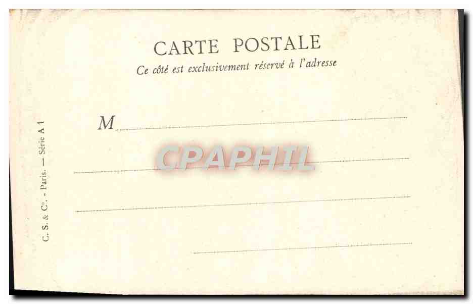 CPA Fantaisie Femme Printemps — Rückseite
