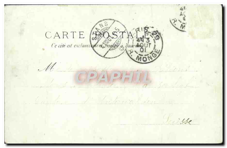 Baigneuses Le Plongeon — Éditeur du Panorama de Paris, n°37 — Verso