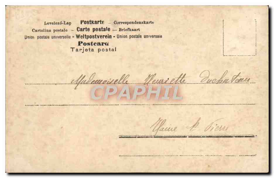CPA Fantaisie Enfants — Verso