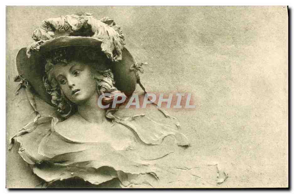 Buste de femme en buste sculpté — éditeur non visible