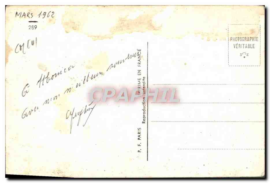 Le Langage des Mains — P. F. PARIS — n° 289 — Reverso