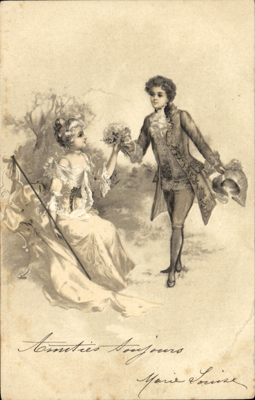 CPA Fantaisie Femme
