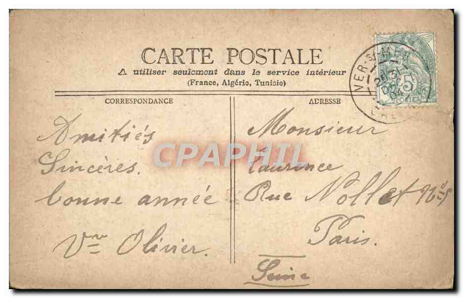 CPA Fantaisie Homme Peche Pecheur — Rückseite