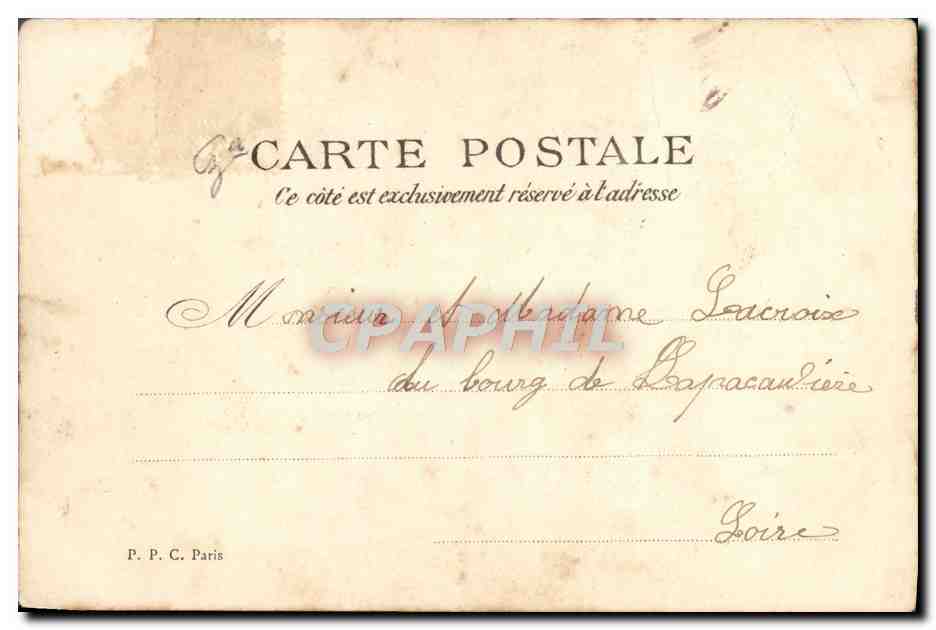 CPA Fantaisie Enfant — Rückseite