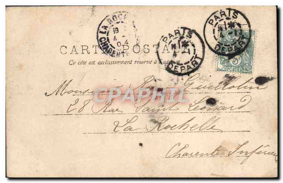 CPA Fantaisie Enfant Bebe — Rückseite