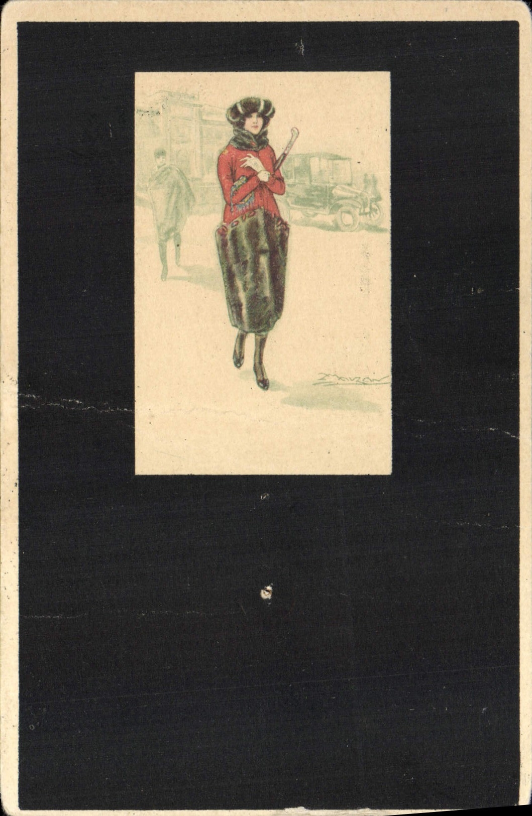 CPA Fantaisie Femme