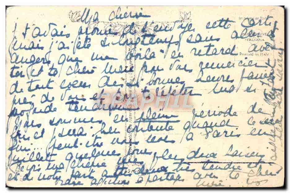 CPA Fantaisie Femme — Rückseite