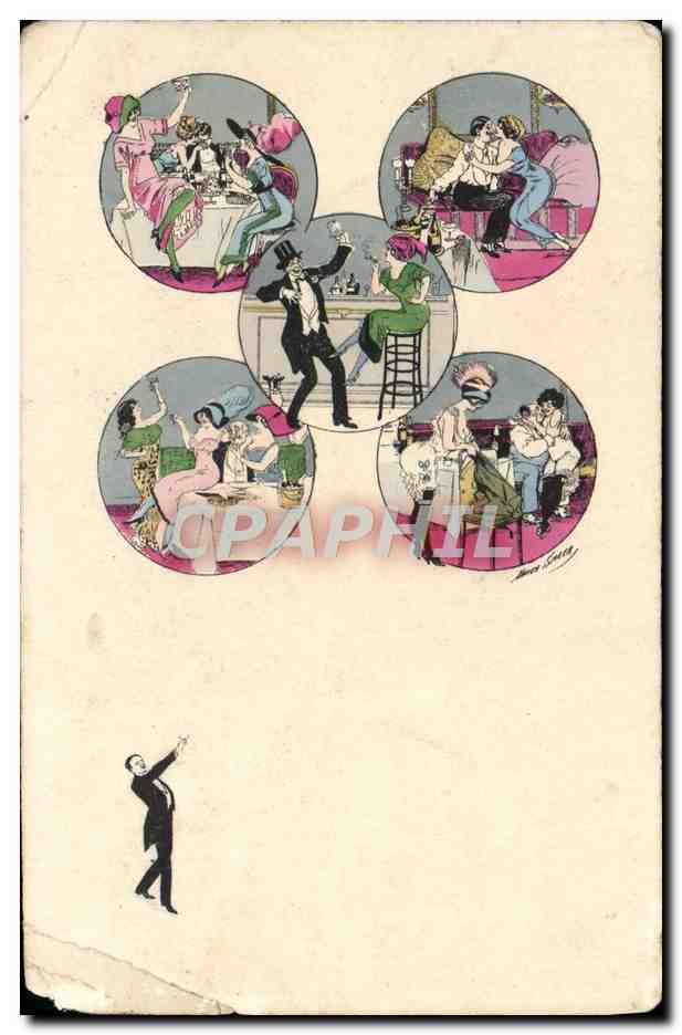 CPA Fantaisie Femmes Vie parisienne 