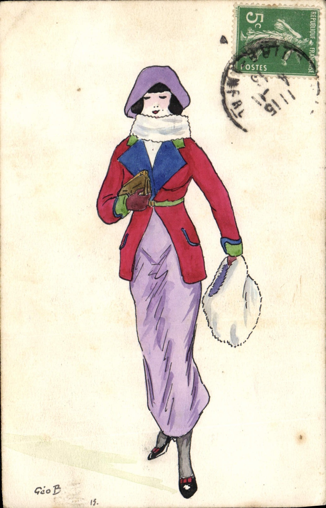 CPA Fantaisie Femme