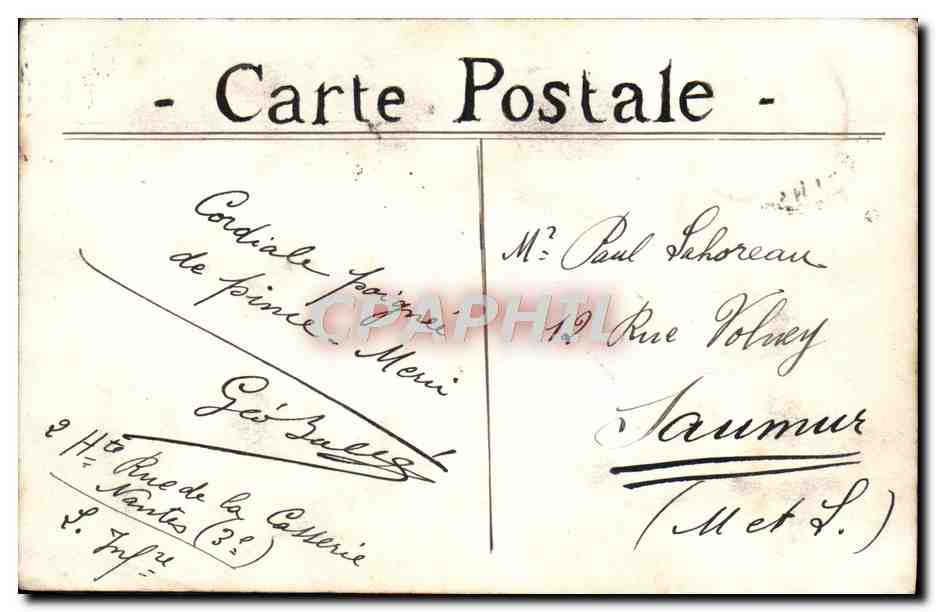 CPA Fantaisie Femme — Rückseite