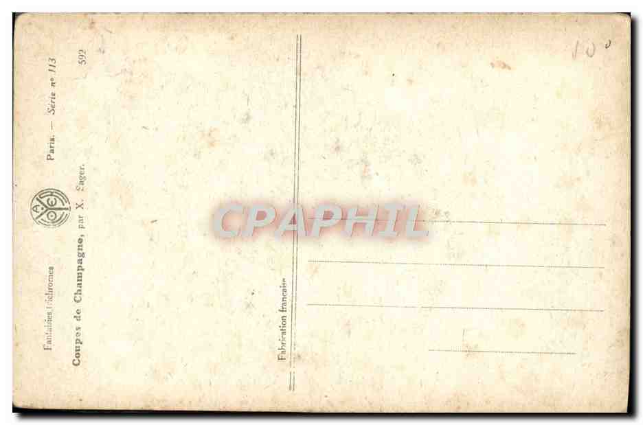 CPA Fantaisie Femme Cigarette Tabac — Rückseite