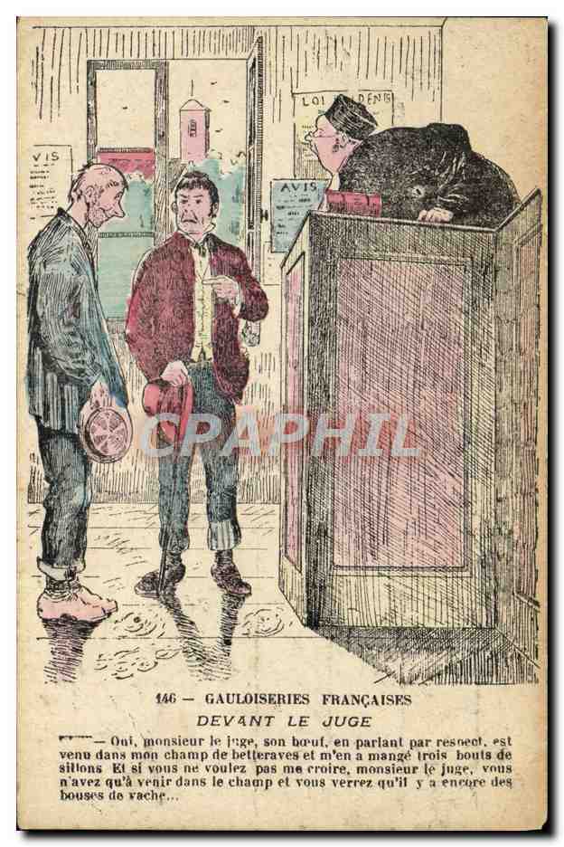Gauloiseries françaises — Devant le juge — Édition française